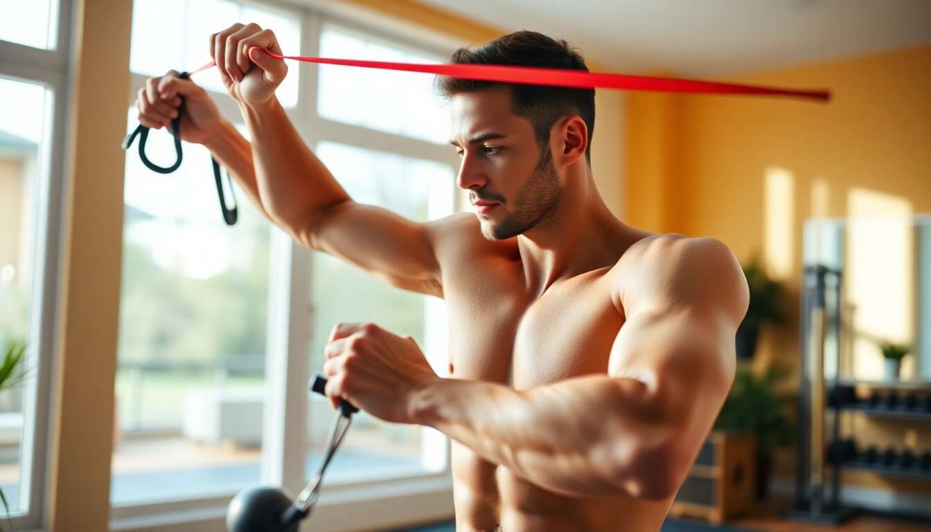 Programme d'entraînement musculation avec élastiques