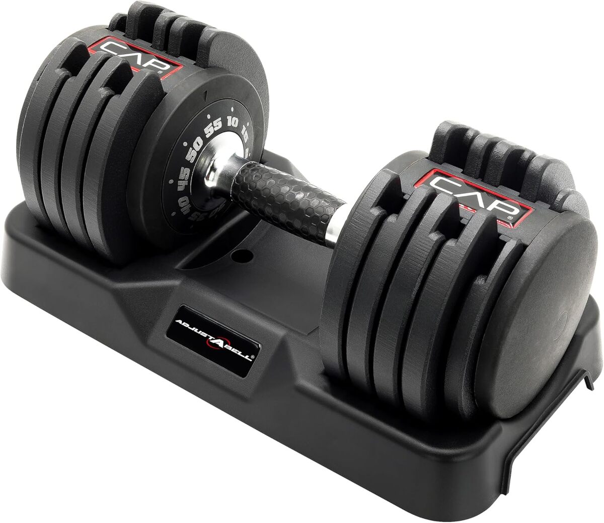 Test du cap haltère réglable 25 kg avec poignée rotative