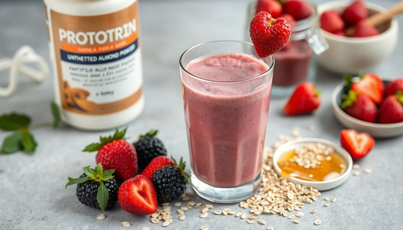 Smoothie protéiné aux fruits rouges : recette facile et délicieuse