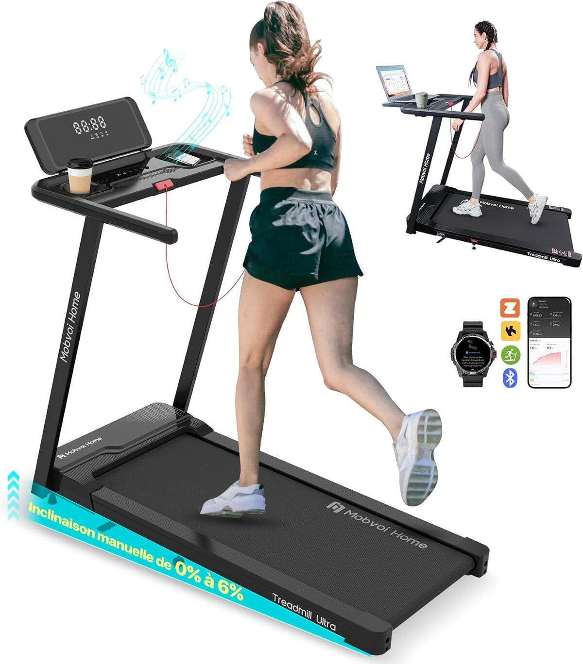 Test du tapis de course Mobvoi Ultra 3 en 1 : performance et praticité pour la maison ou le bureau