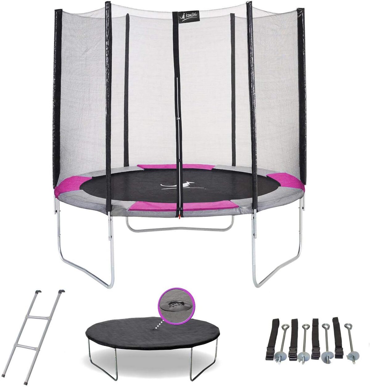Test : kangui RALLI 250, le trampoline rond aux accessoires pratiques