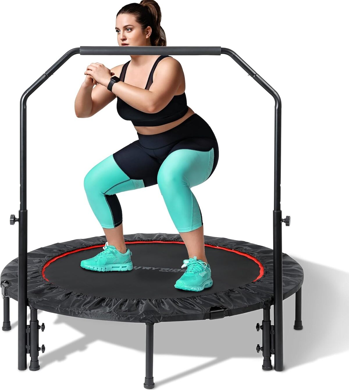 Test : mini trampoline pliable avec poignée réglable