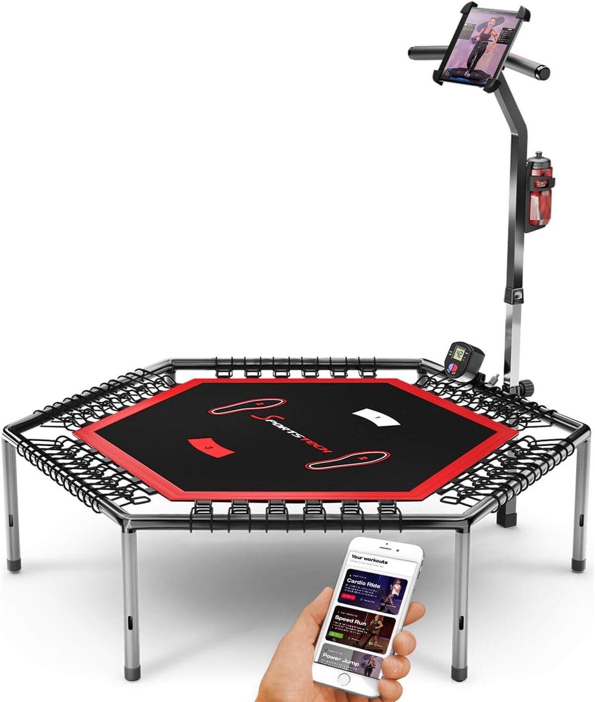 Test du trampoline Fitness HTX100 Sportstech : tonification et praticité au rendez-vous