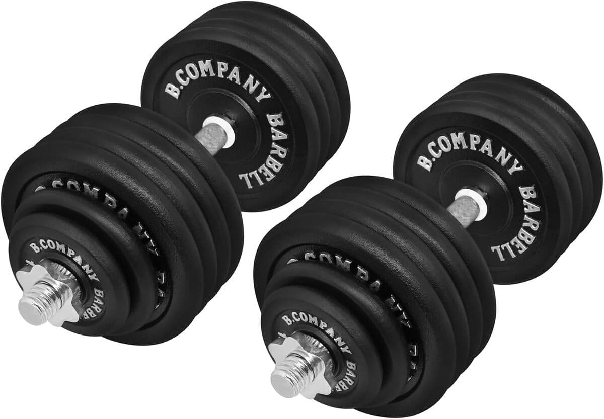 Test du kit d'haltères 100 kg Fonte : puissance et polyvalence