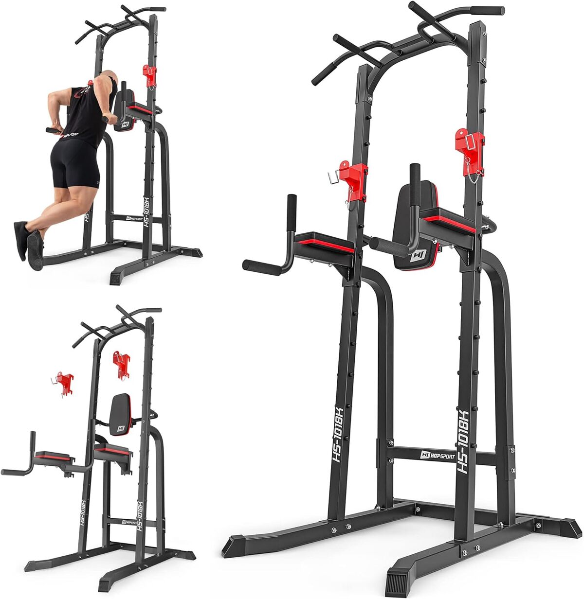 Test de la Hop-Sport Power Tower HS-1018K : station musculation multifonctionnelle
