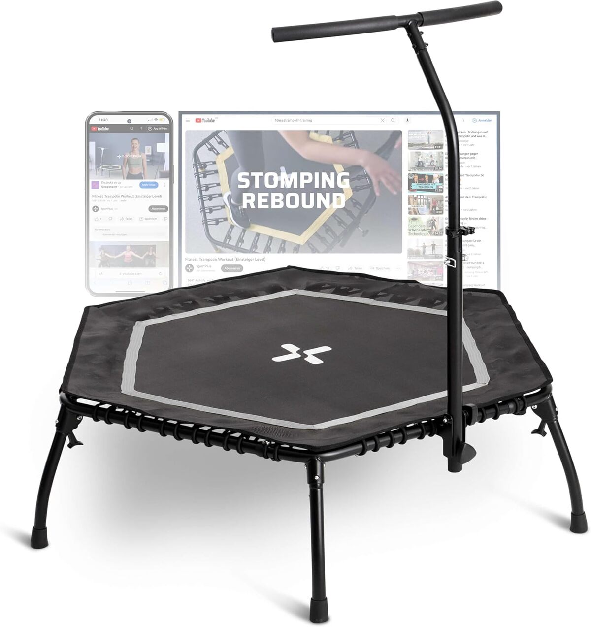 Test du trampoline SportPlus : fitness silencieux à la maison