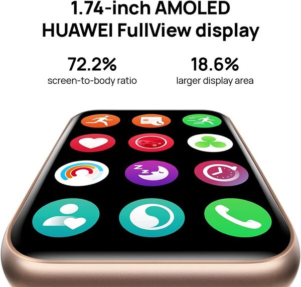 HUAWEI Montre Intelligente Watch FIT 2 - Tracker d'activité avec Surveillance de la fréquence Cardiaque et de l'oxygène dans Le Sang - Batterie Longue durée jusqu'à 10 Jours - Montre de Fitness