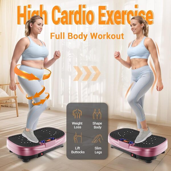 Plaque vibrante, machine d'exercice, shaker complet pour entraînement physique, plate-forme vibrante à la maison