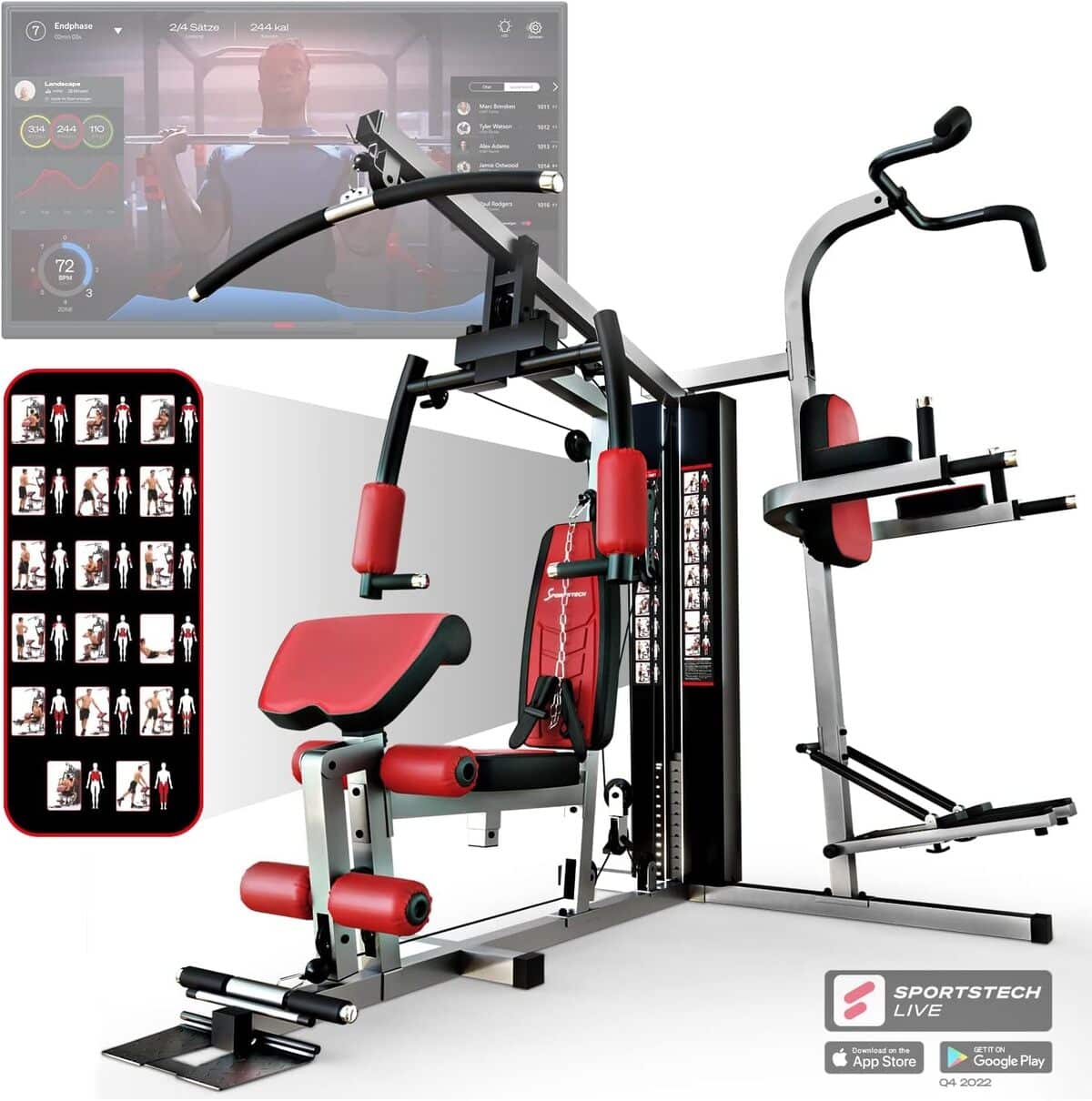Test de l'appareil de musculation Sportstech HGX100/200/300 complet et polyvalent