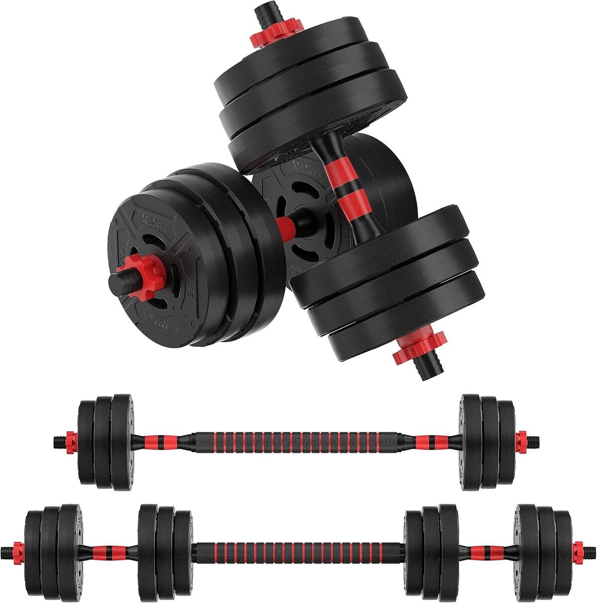 Test : signature Fitness haltères et poids réglables 2-en-1