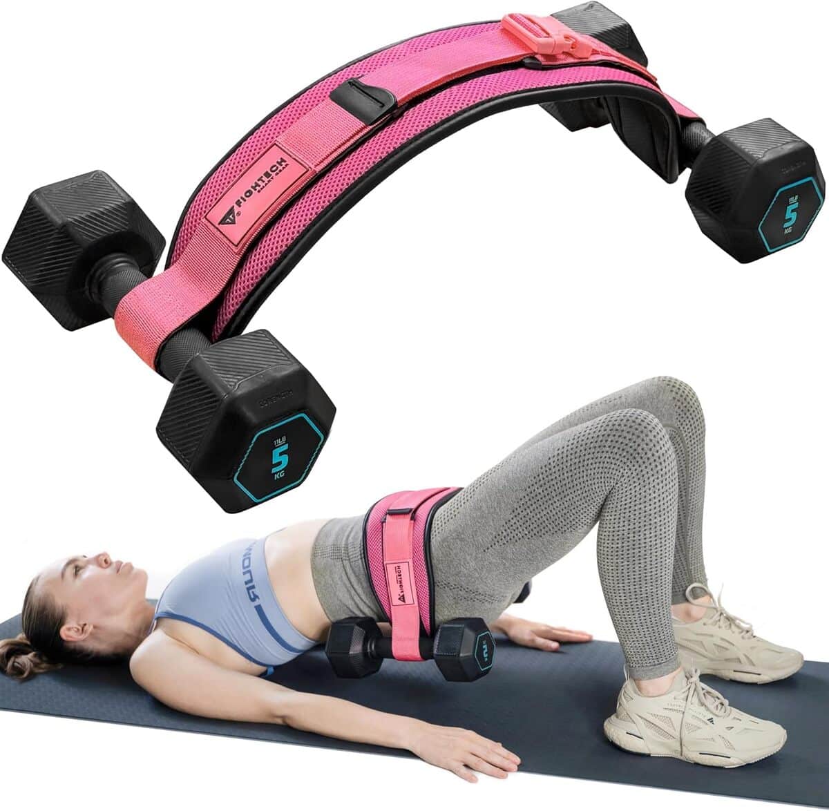 Test de la ceinture d'exercice rembourrée antidérapante