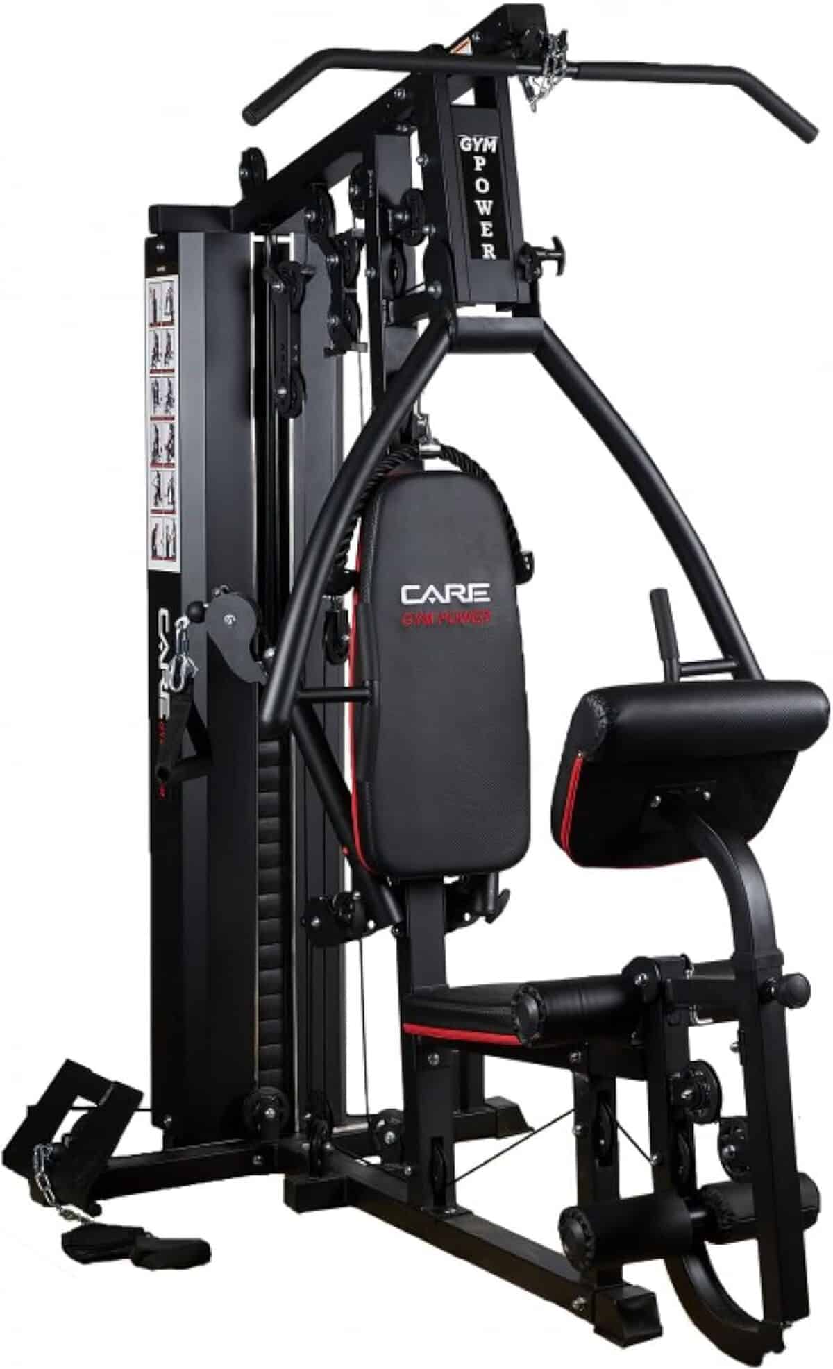Test presse de musculation Care Fitness Gym Power : station multifonction complète