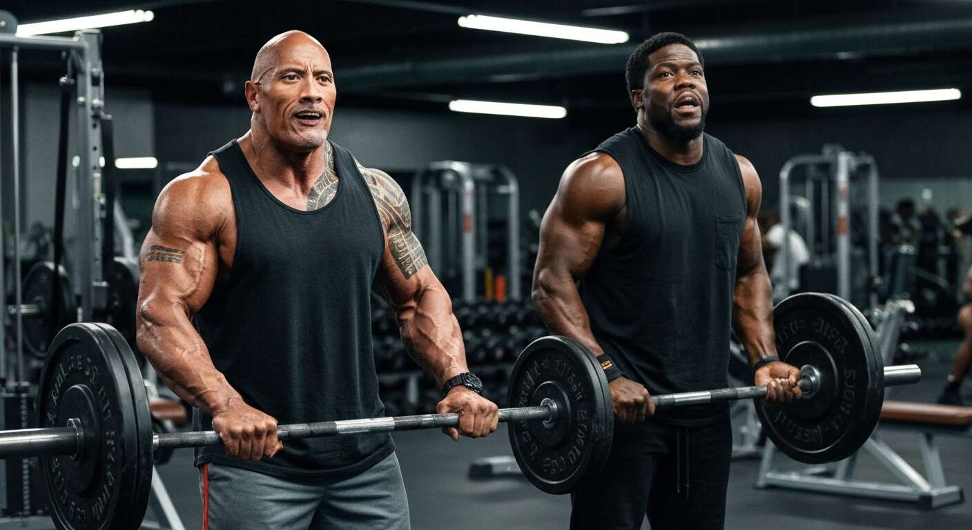 Rock et Kevin Hart : leur passion pour la musculation
