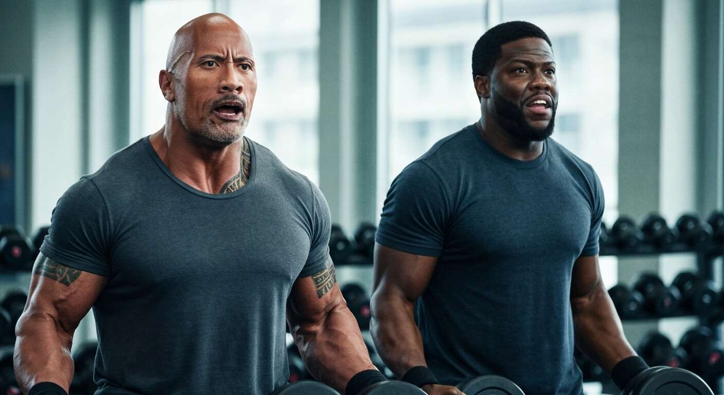 La rencontre entre rock et kevin hart