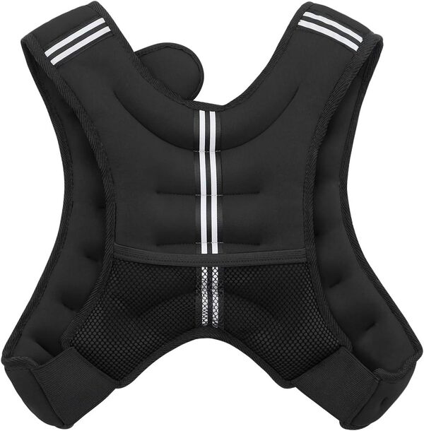 VIVITORY Gilet lesté pour entraînement, 5 kg/8,2 kg, gilet de poids corporel pour homme, femme, musculation, musculation, perte de poids, haltérophilie