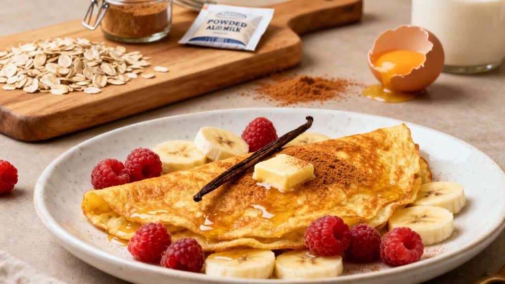 Omelette sucrée healthy : recette gourmande et légère