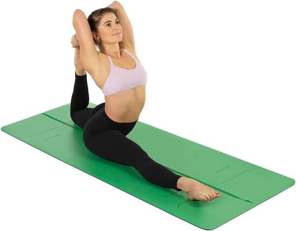 Le Tapis de Yoga Evolve Liforme - Le Meilleur Tapis de Yoga Écologique Et Antidérapant Avec Son Système Unique et Original De Repères Pour L’alignement - Tapis Biodégradable En Caoutchouc Naturel