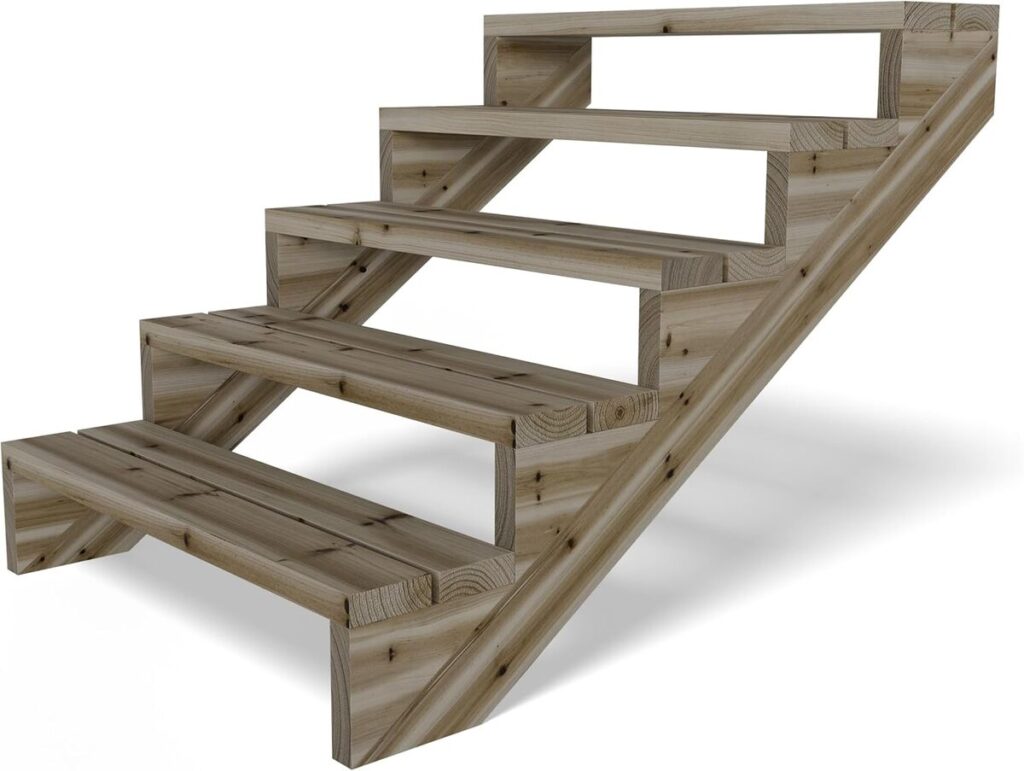 Test : escalier de terrasse en bois Gartenwelt Riegelsberger