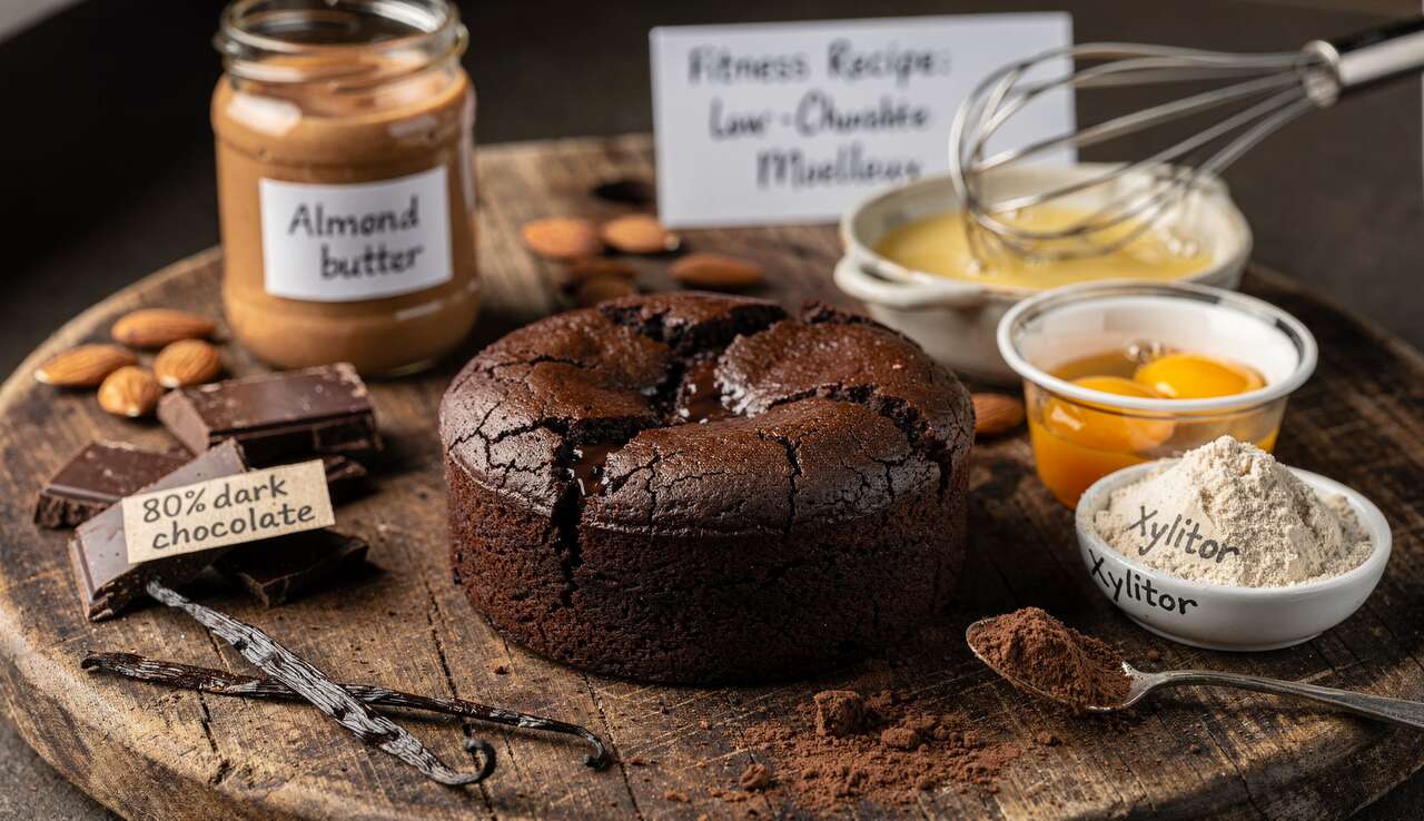 Recette fitness : moelleux au chocolat pauvre en glucides