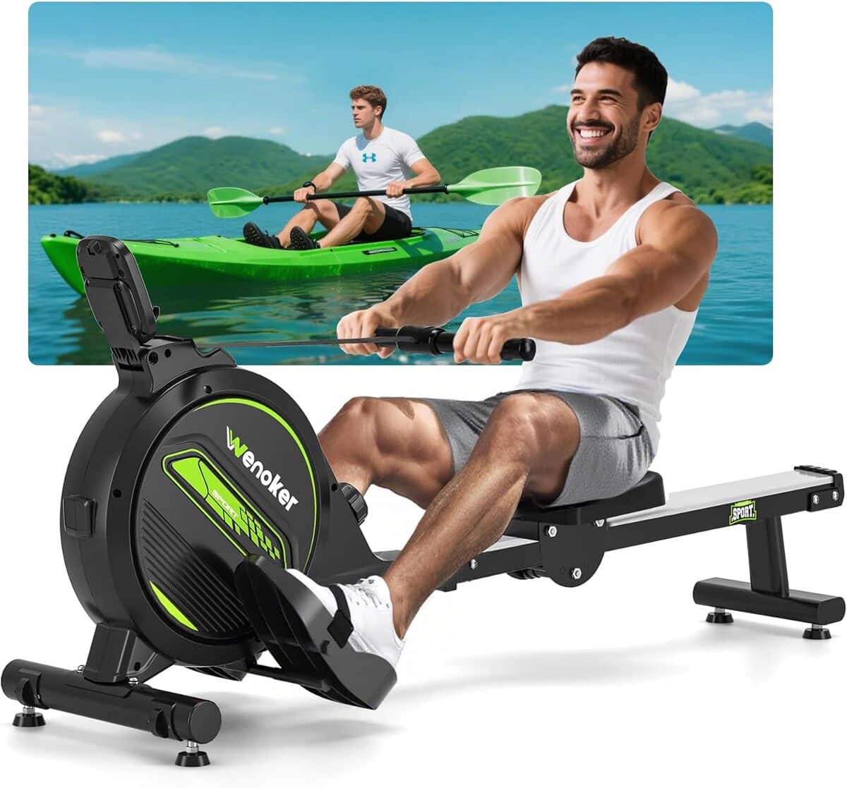 Test du rameur magnétique pliable Wenoker : performance et confort à domicile