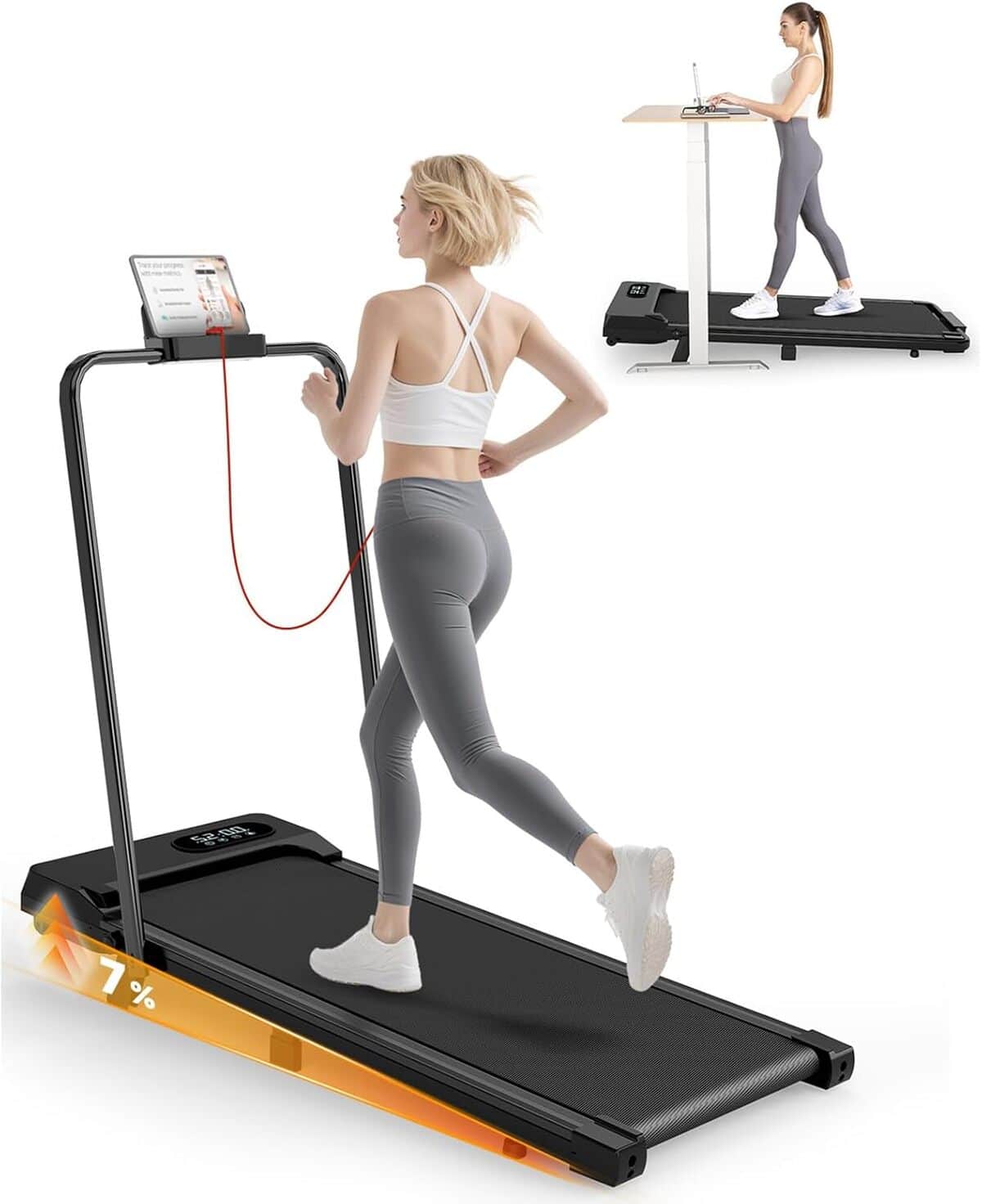 Test du tapis roulant électrique Walking Pad 3.0HP noir