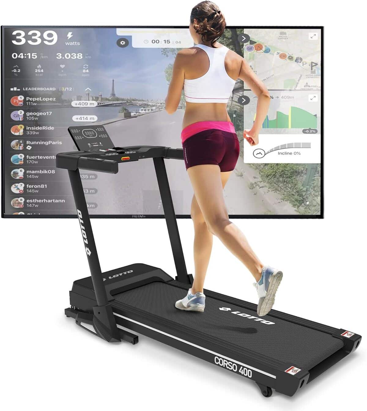 Test : tapis de course pliable Lotto Corso 400