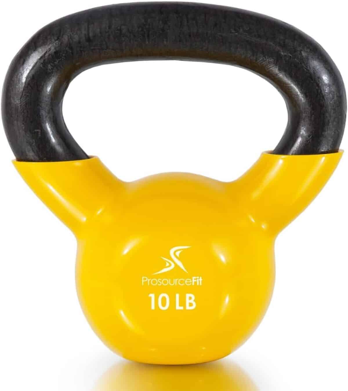 Évaluation : kettlebell ProsourceFit 10 lb jaune pour un entraînement fitness complet