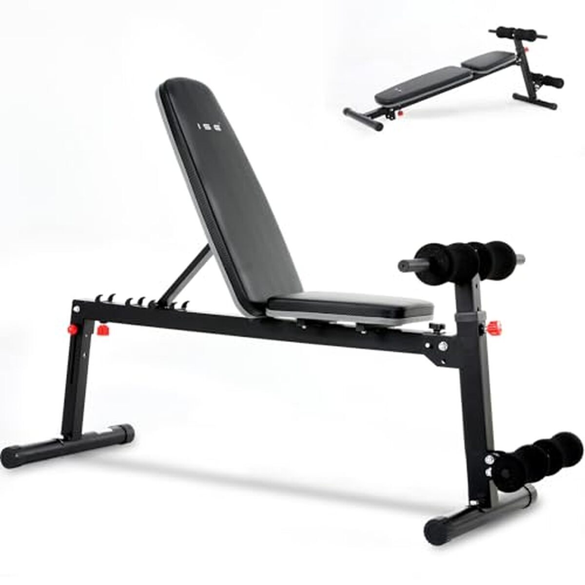 Test du banc de musculation ISE 3-en-1 pliable