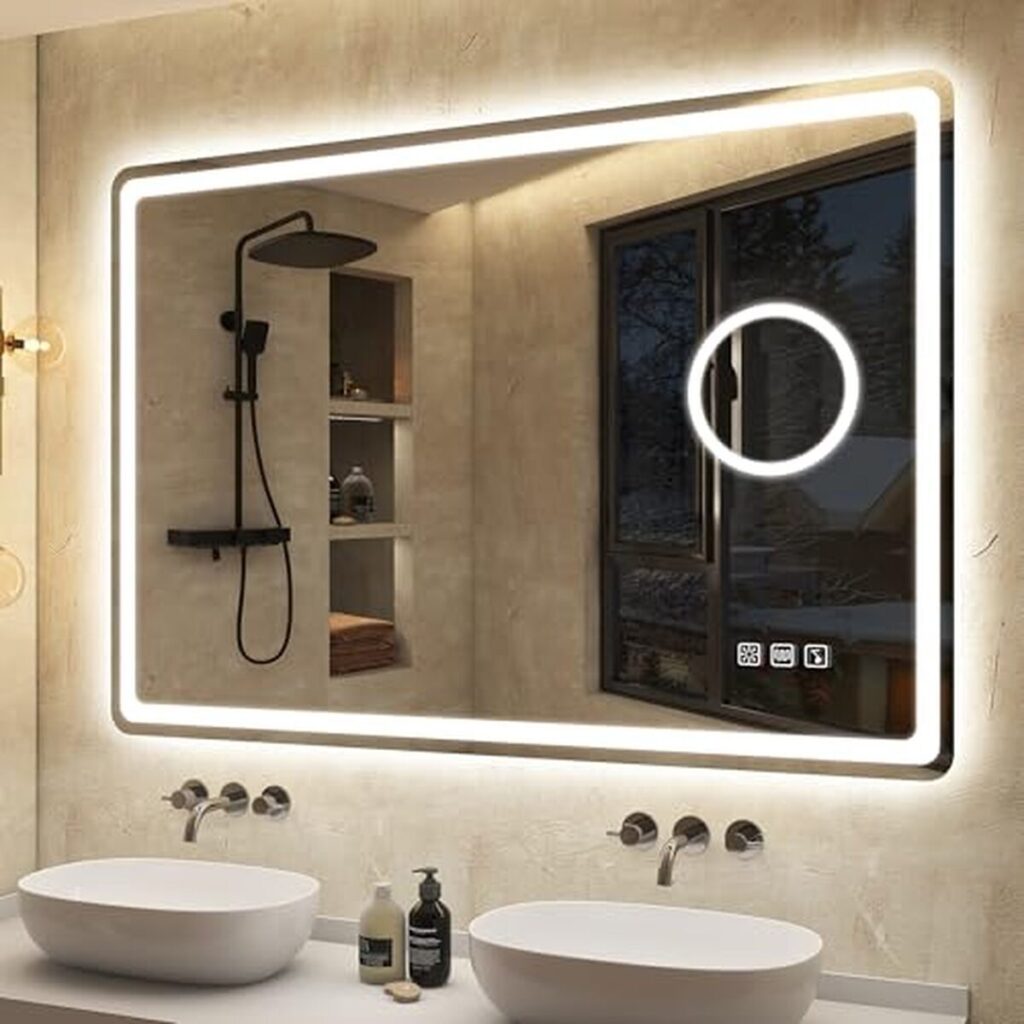 Test du miroir S'bagno Bluetooth avec éclairage LED et anti-buée