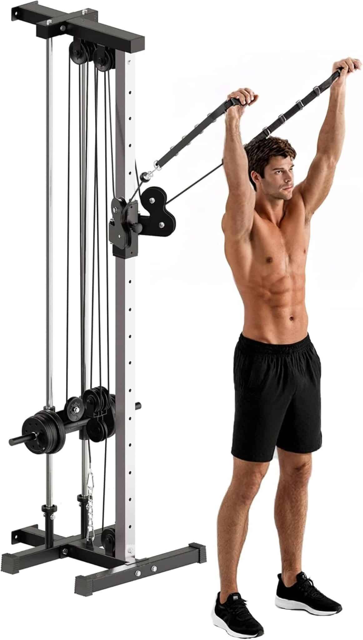 Test SPORTNOW station de musculation murale à double poulie