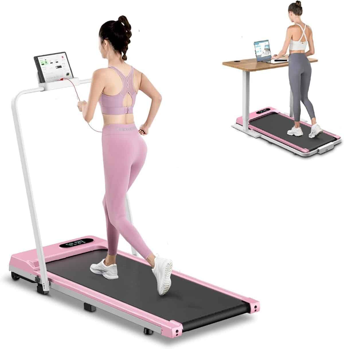 Test tapis de course pliable 4 en 1 avec moteur 2, 5 CV et pente 7%