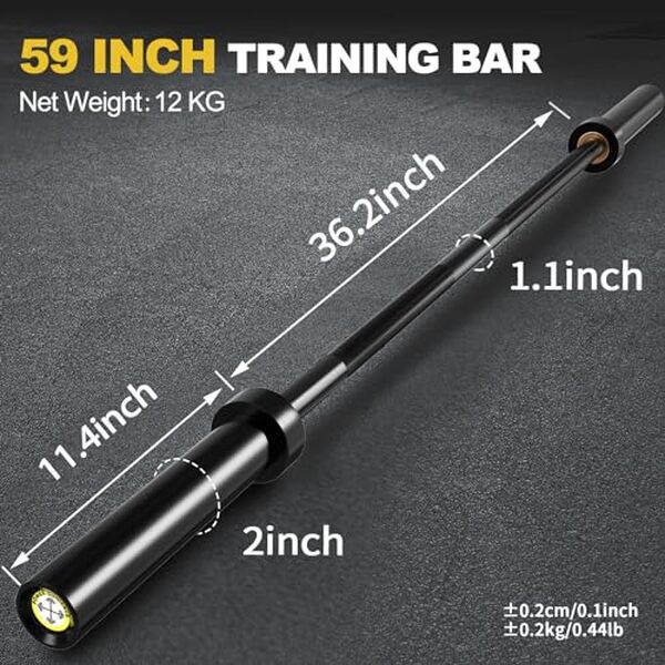 Analyse approfondie de la barre olympique chromée 150cm de Power Guidance : performance, qualité et durabilité pour vos entraînements