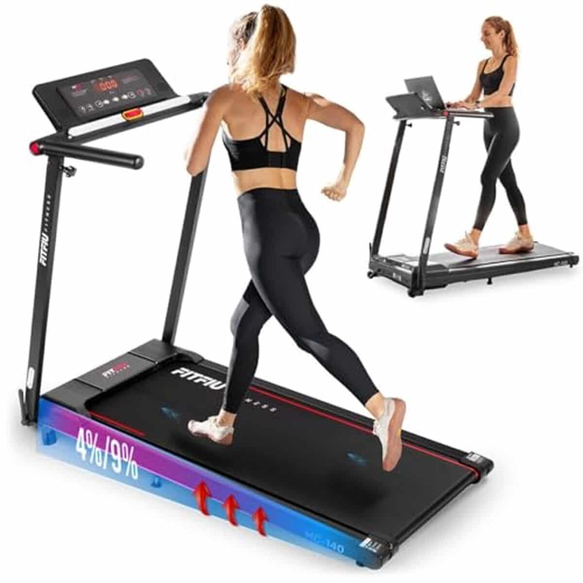 Test du tapis de course pliable Fitfiu Fitness MC-140 : connectivité et performance