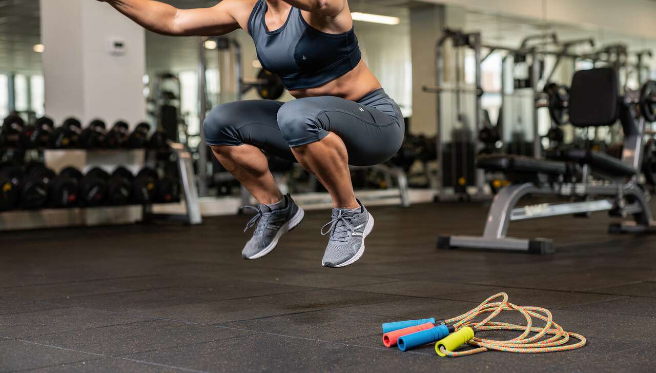 Renforcement des cuisses avec le squat-jump