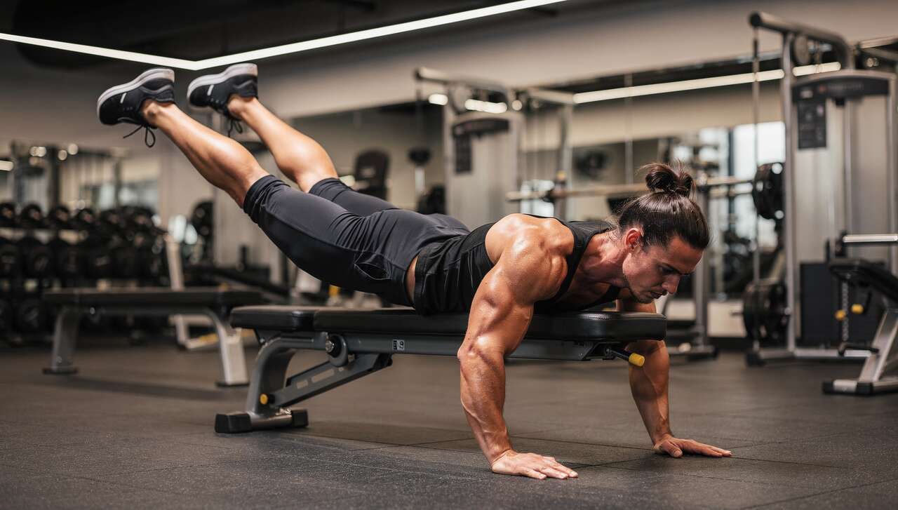 Relev&eacute; de jambes et gainage