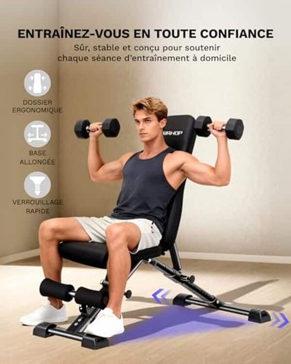 Découvrez notre analyse détaillée du banc multifonction airhop pour home gym : caractéristiques, avantages, inconvénients et conseils d'utilisation pour optimiser vos séances d'entraînement à domicile.