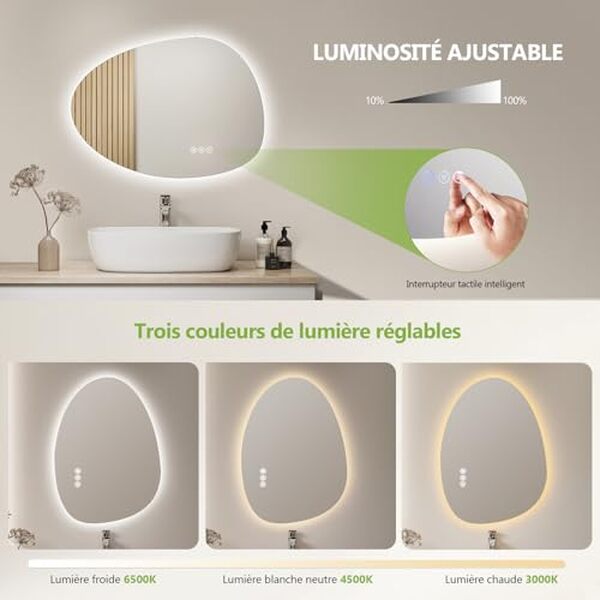 Découvrez notre avis complet sur le miroir S'Afielina avec éclairage et antibuée : fonctionnalités, avantages et points à considérer avant d'acheter ce produit innovant pour votre salle de bain.