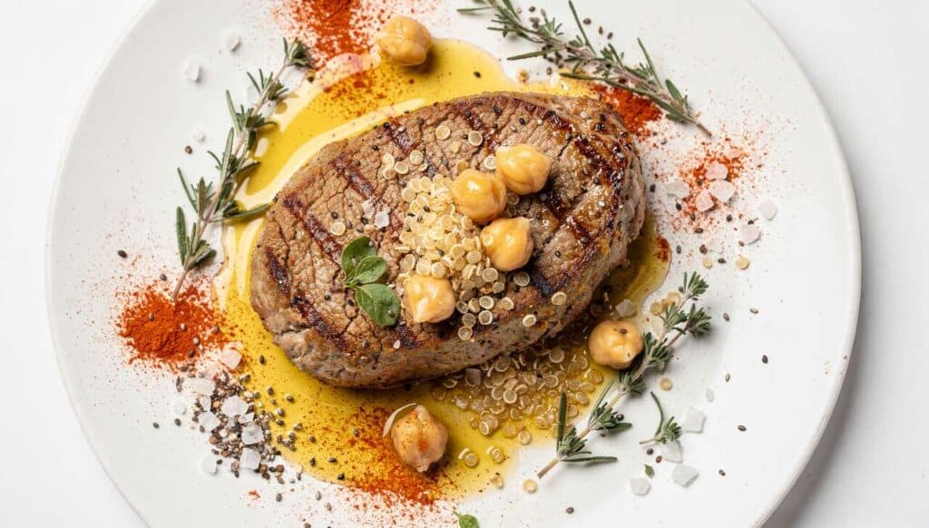 Recette : steak Végétarien Sans Gluten et Sans Lactose