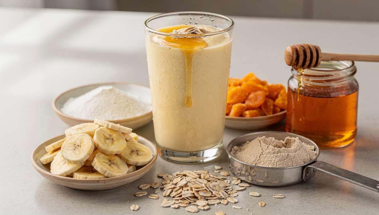 Recette de smoothie protéiné aux fruits