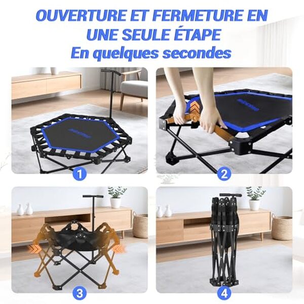 Découvrez notre test détaillé du trampoline HXD-ERGO pliable : performances, praticité et absence d'installation. Avis complet pour bien choisir votre trampoline. 