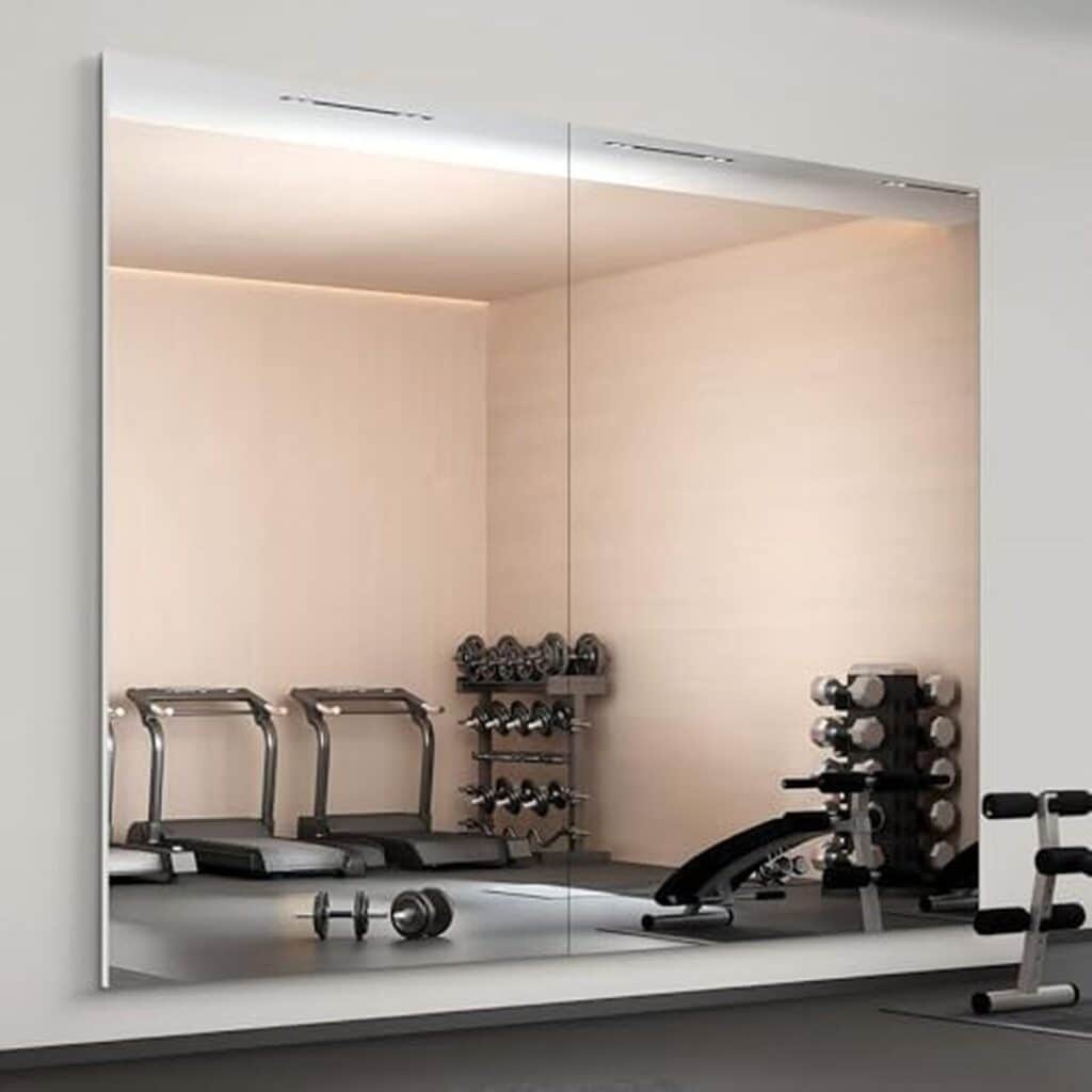 Avis : miroir mural brisafe 180 x 100 cm pour salle de sport
