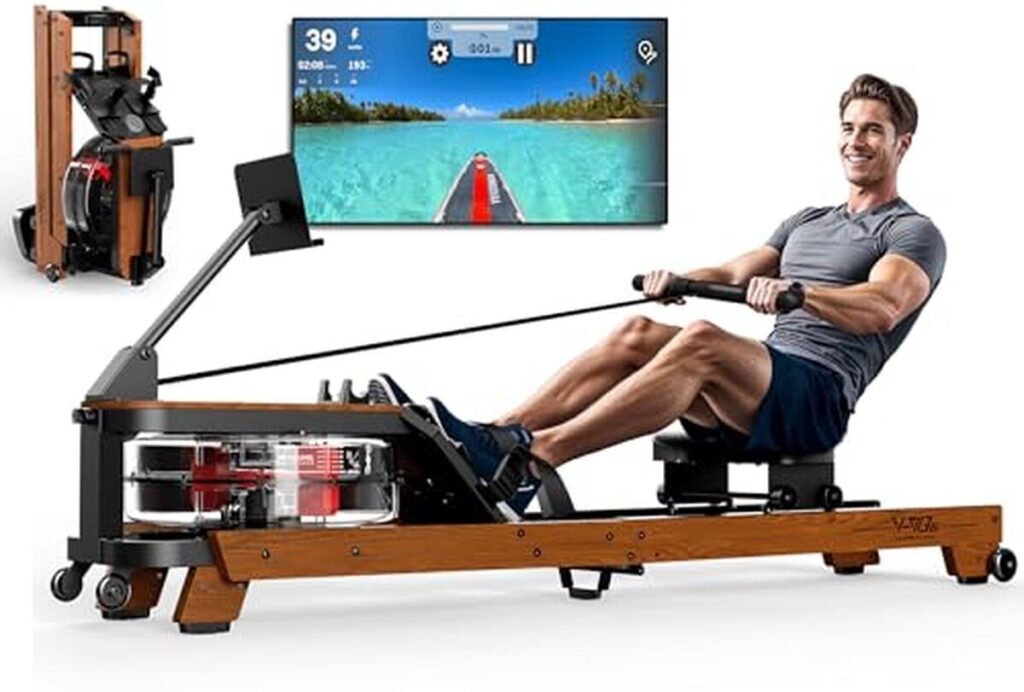 Test du rameur en chêne pliable Orisyn avec support tablette