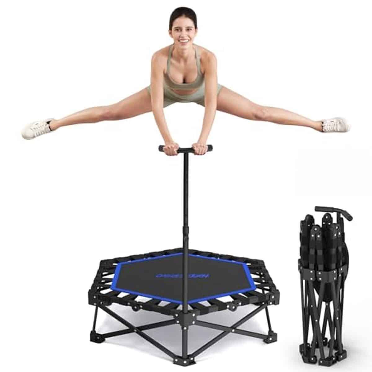 Test du trampoline HXD-ERGO pliable : pratique et sans installation
