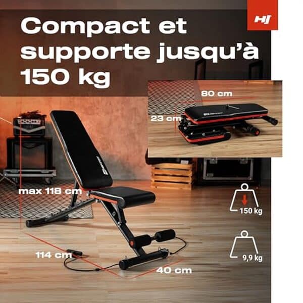 Découvrez notre test complet du banc de musculation pliable Hop-Sport HS-2030HB : performances, avantages et inconvénients pour bien choisir votre équipement de fitness. 