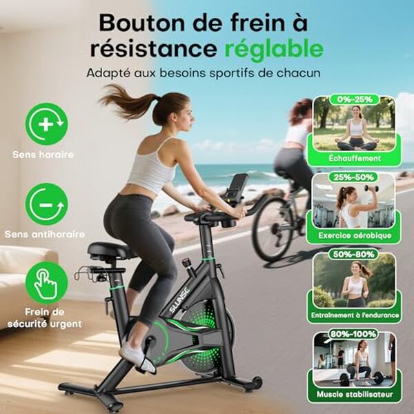 Découvrez notre test complet du vélo d'appartement SLUNSE : performance, confort et qualité. Avis détaillé pour un entraînement efficace à la maison. 