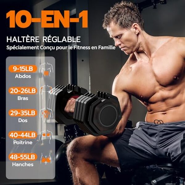 Découvrez notre test détaillé des haltères réglables Dripex 55 LB : polyvalence, performance et qualité pour votre entraînement à domicile. 