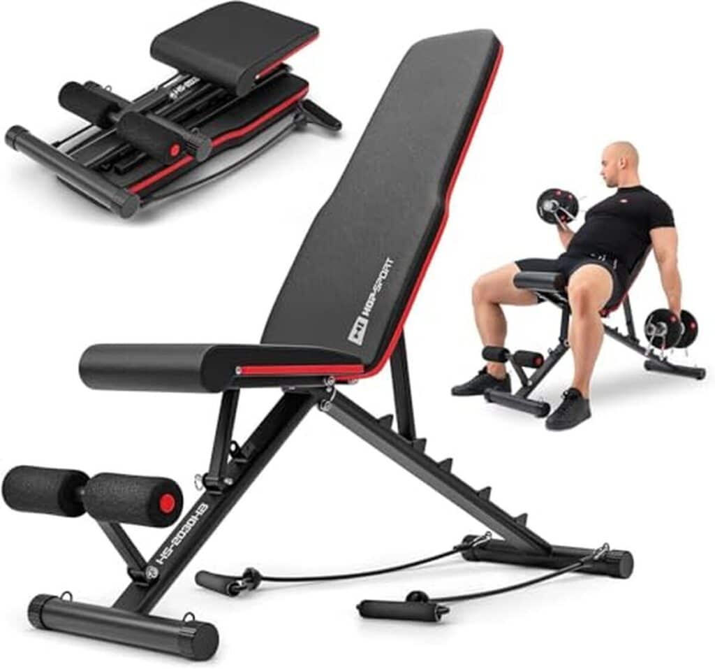 Test du banc de musculation pliable Hop-Sport HS-2030HB