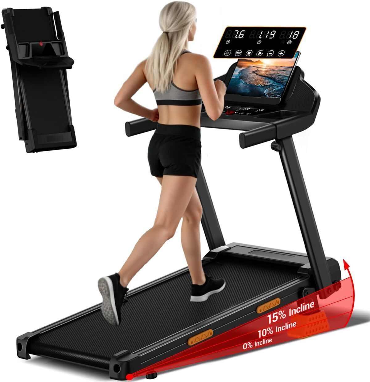 Test du tapis de course pliable Lontek 3, 0 CV