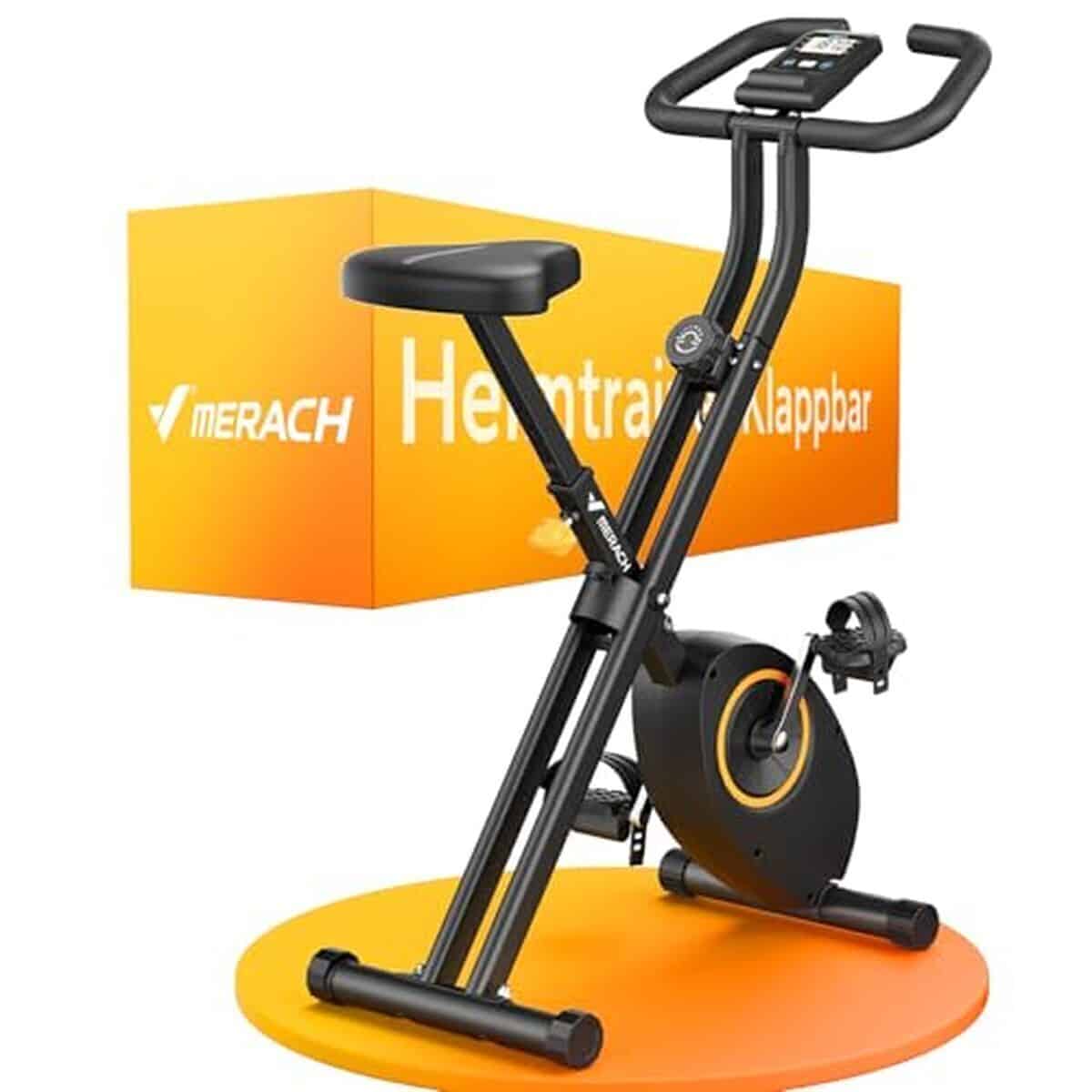Test : vélo Merach pliable à écran lcd et confort maximal