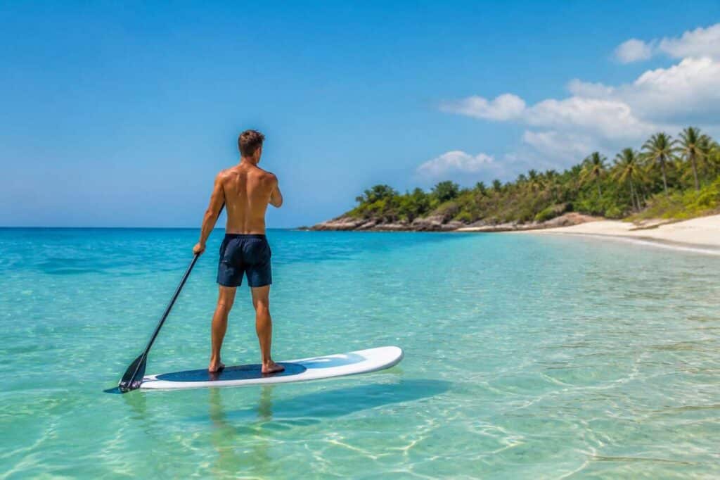 Brûler des graisses en vacances avec le stand-up paddle